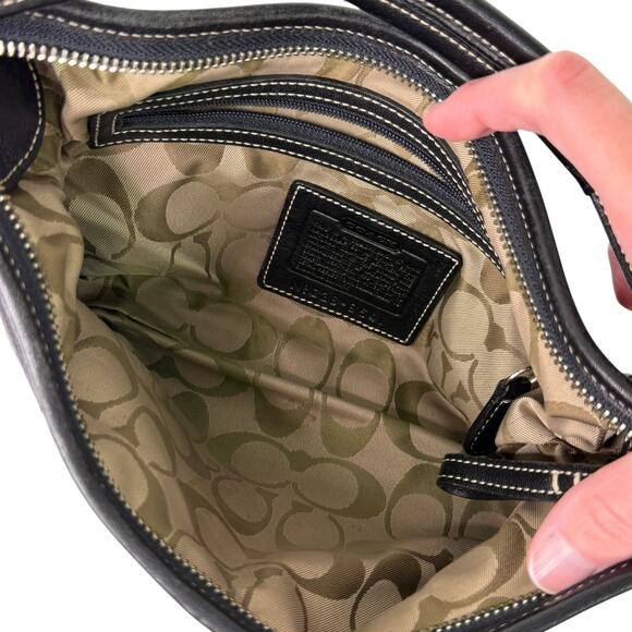 Coach 9541 Soho Small Hobo Black Leather Bag Purse Shoulder Bag Y2K Vintage - Picture 12 of 16